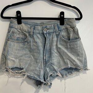 Jean high waisted cutoff shorts